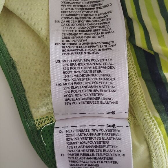 Adidas techfit Medium Compression Sports Bra Neon Green Size S - Picture 7 of 9